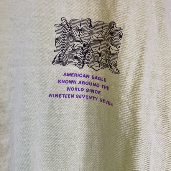 American Eagle | Lime Green Graphic Long Sleeve - Picture 5 of 10